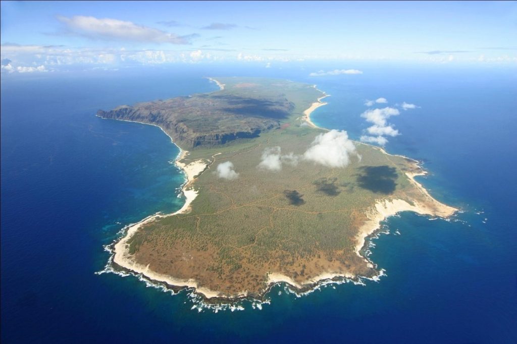 Aerial view of Ni’ihau Island