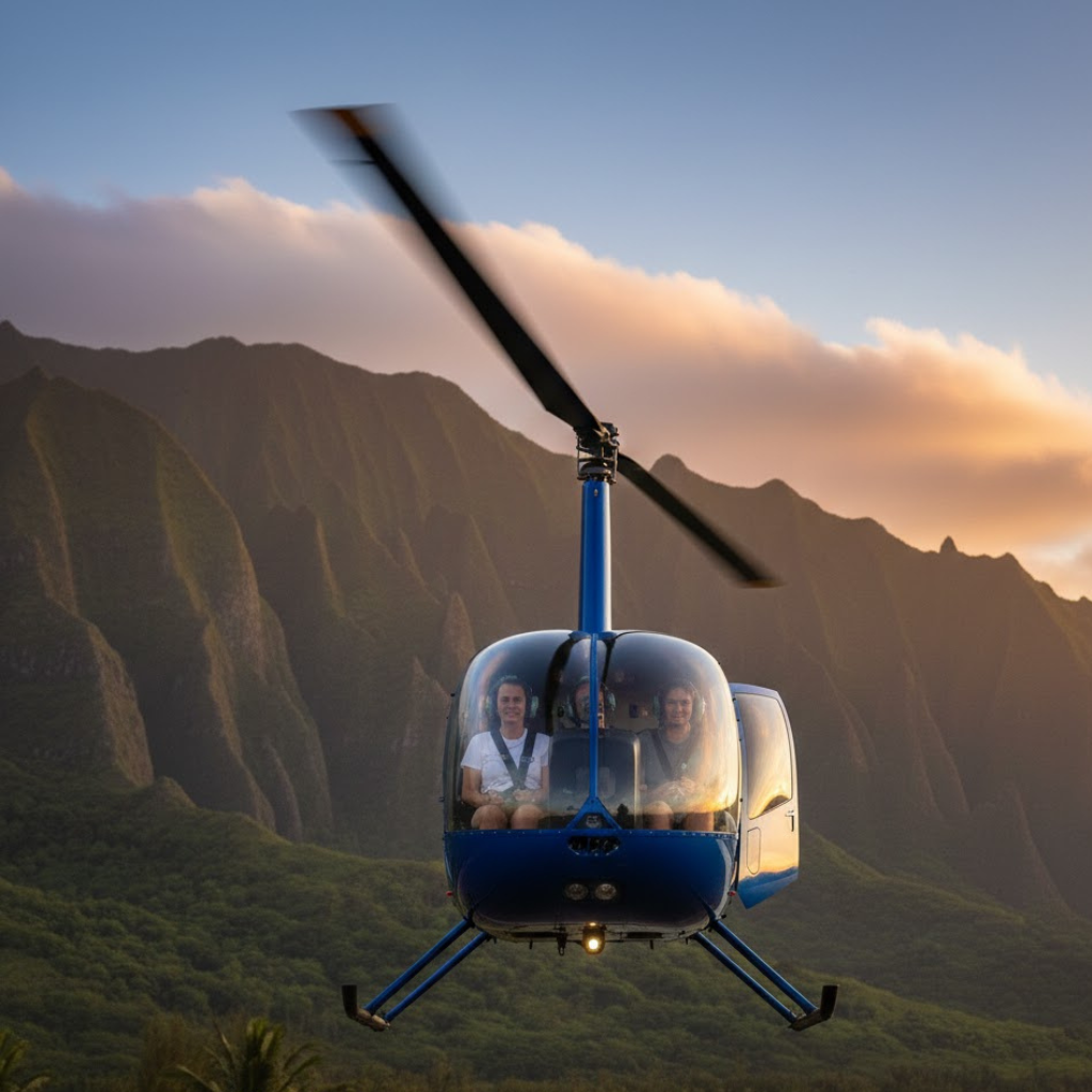 What are the top doors-off helicopter tours in Kauai for panoramic Napali Coast views?