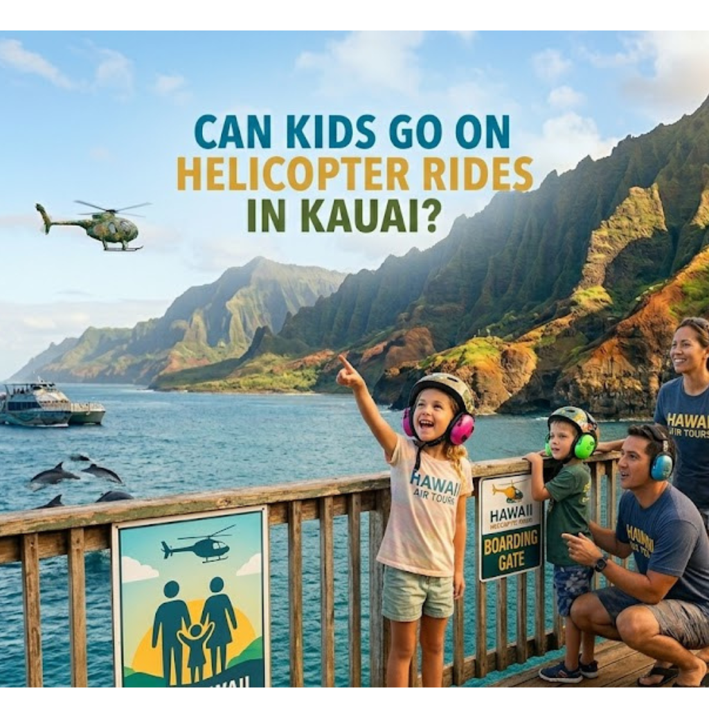 Can kids go on helicopter rides in Kauai