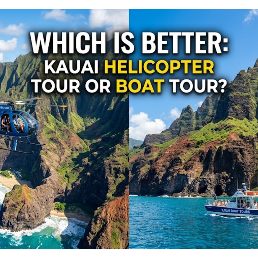 Which is better Kauai helicopter tour or boat tour
