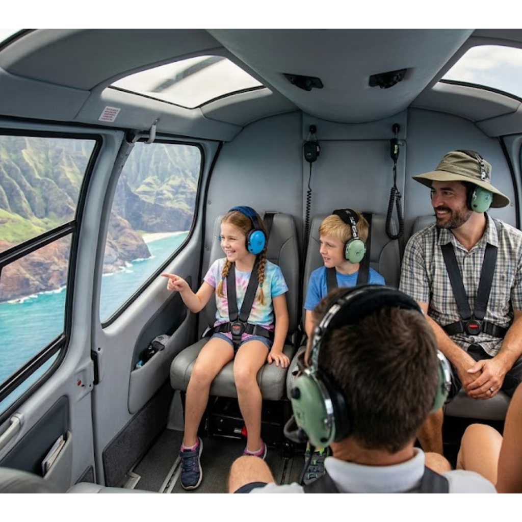 can you book a sunset helicopter ride in Kauai